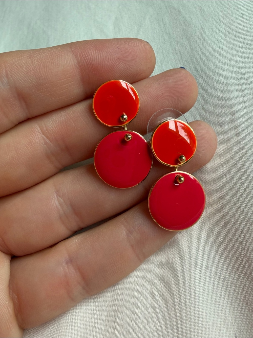 J. Crew Resin Disc Drop Earrings